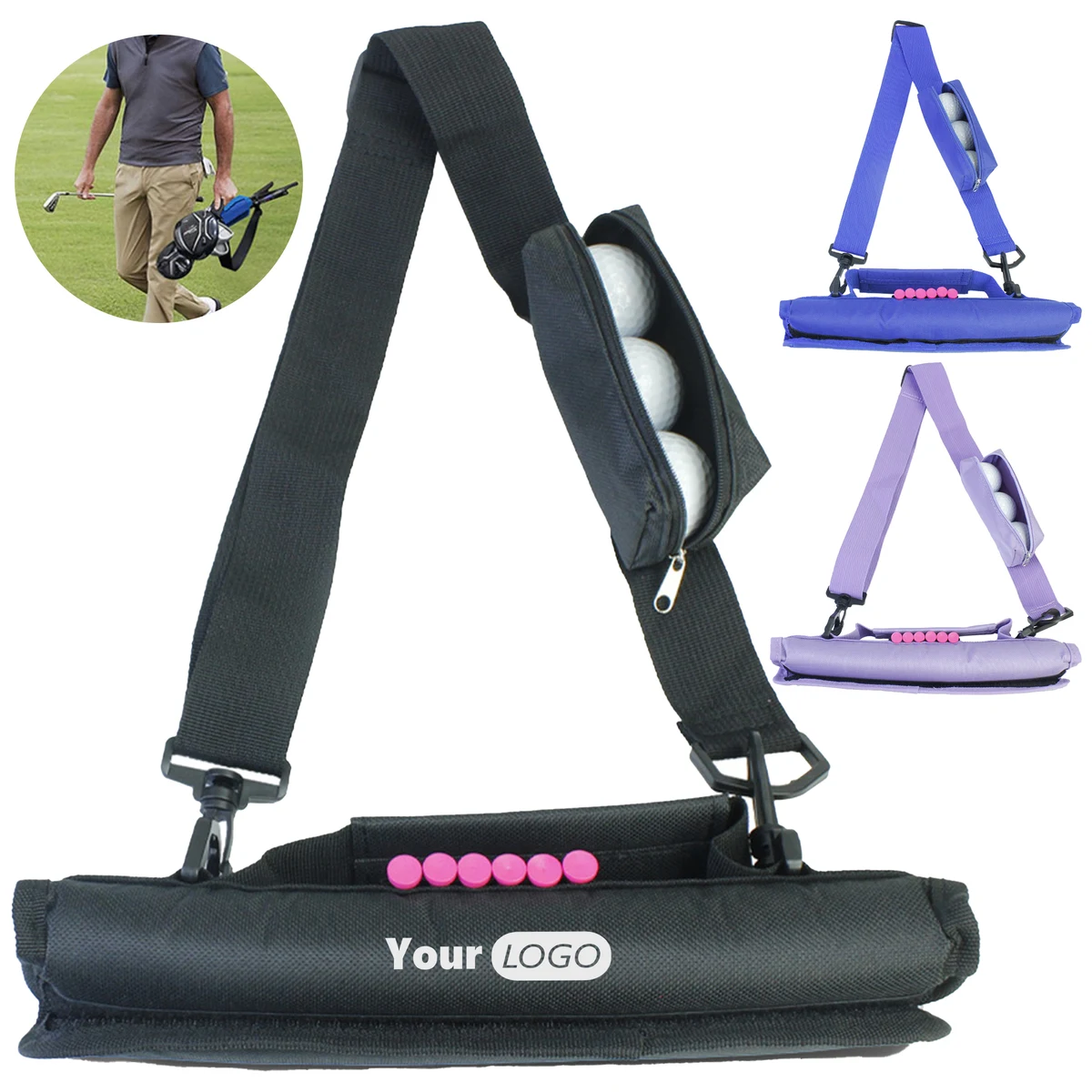 Canvas Portable Golf Club Bag 1