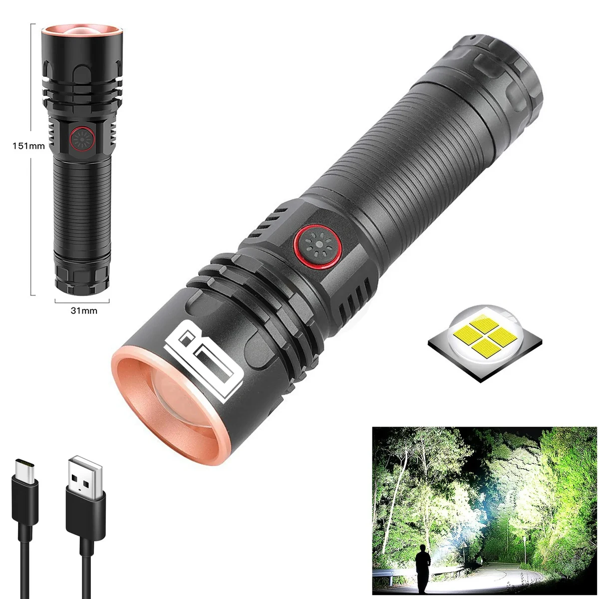 Rechargeable Flashlights High Lumens 1