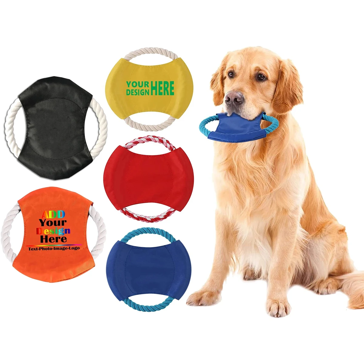 Dog Cotton Rope Toy Flying Disc 1