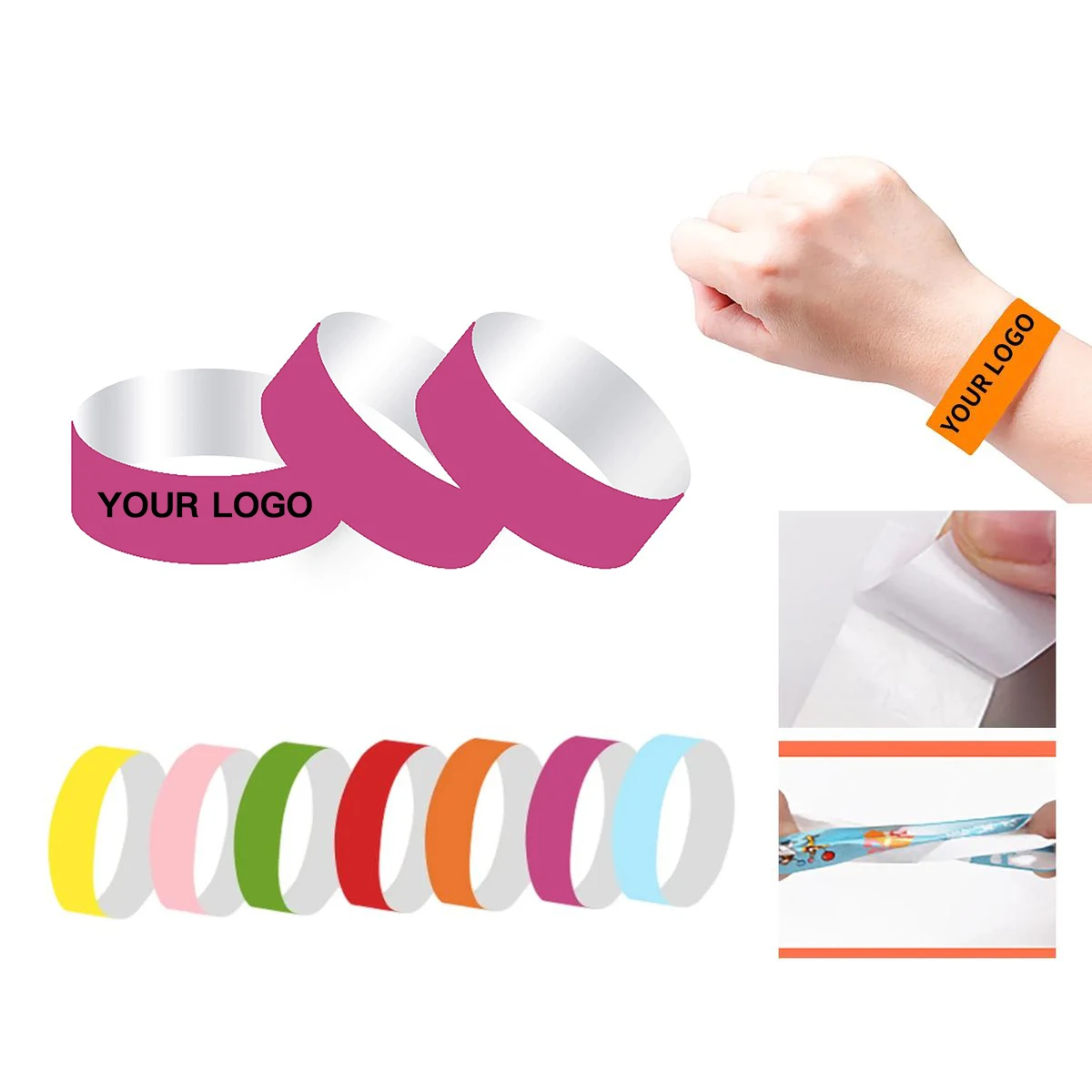 Water Resistant Tyvek Wristbands for Party Admission 1