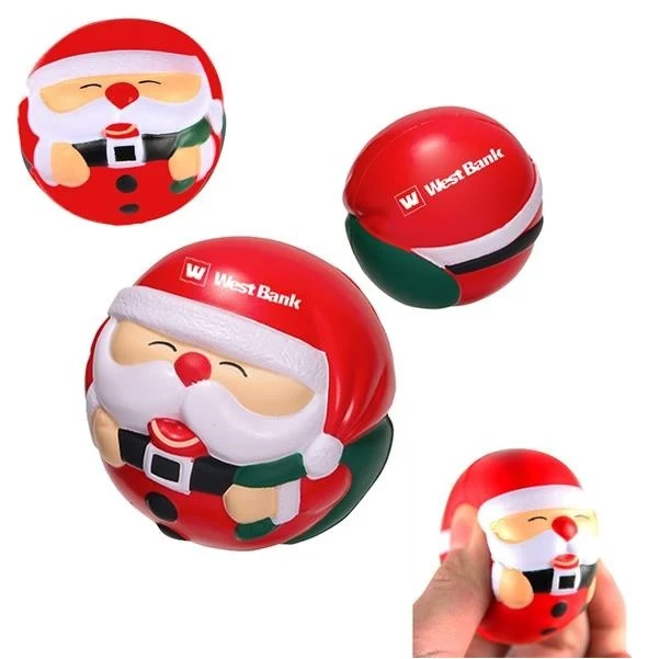 Santa Claus Squeeze Stress Reliever Ball Toys for Christmas Party Children and Adult 1