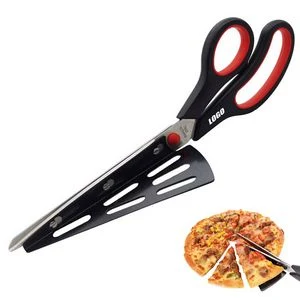 Pizza Scissors With Side Spatula And Ergonomic Handle 1