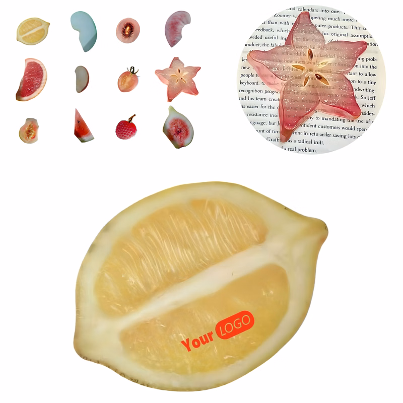 PVC Fruit Creative Transparent Bookmark