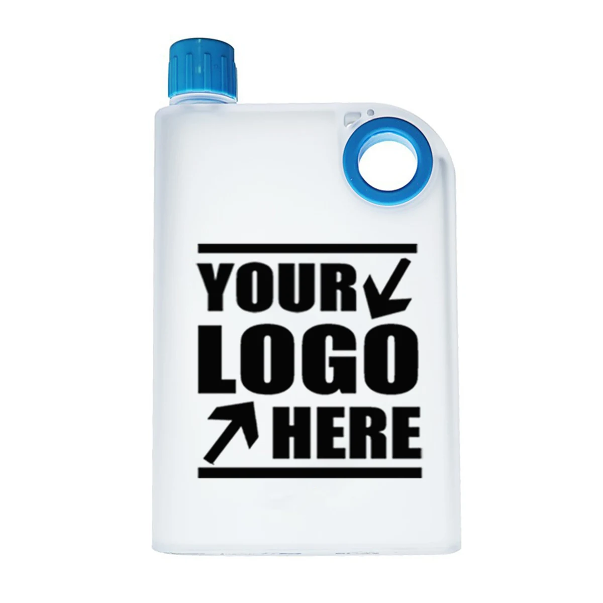 14 Oz A5 Book Shape Square Flat Water Bottle 1
