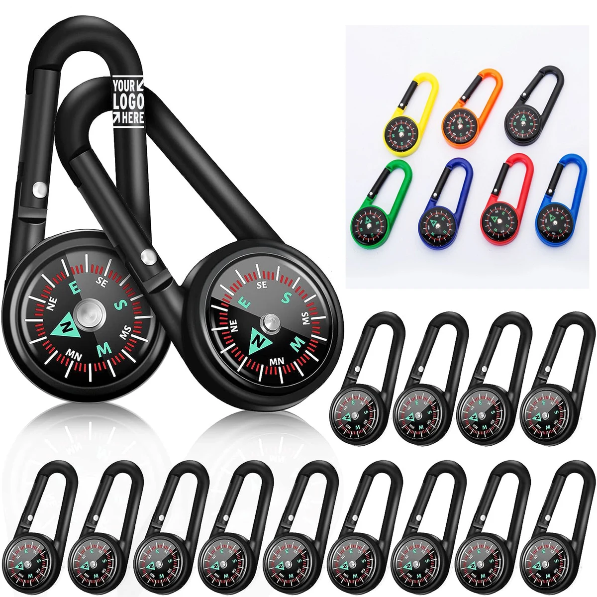 Kid Adult Backpacking Accessory Magnetic Keychain Small Pocket Survival Mini Compass 1
