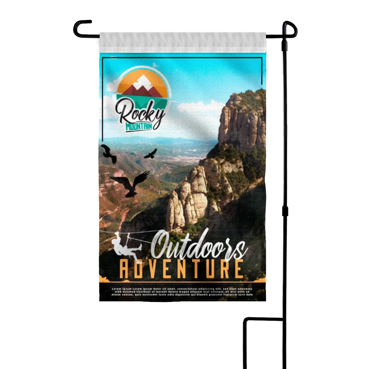 Custom Digital Print Garden Flag 12" x 18" Canvas Poly 1