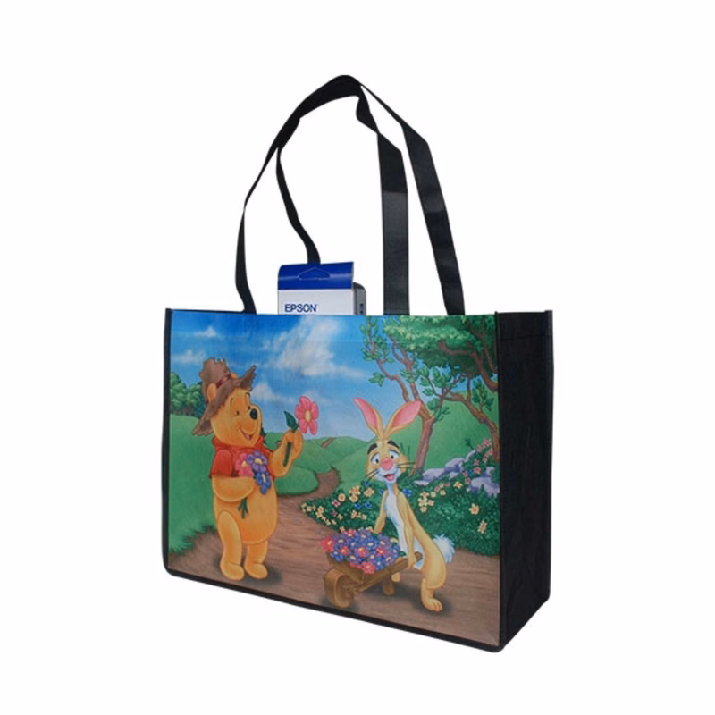 100 GSM Large Full Color Shopping Tote Bag with 8" Gusset (12" x 13" x 8")