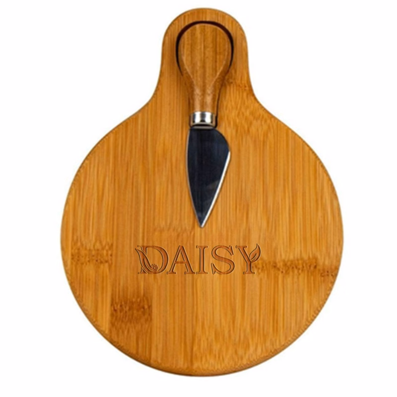 Small Bamboo Cutting Board w/ Cheese Knife