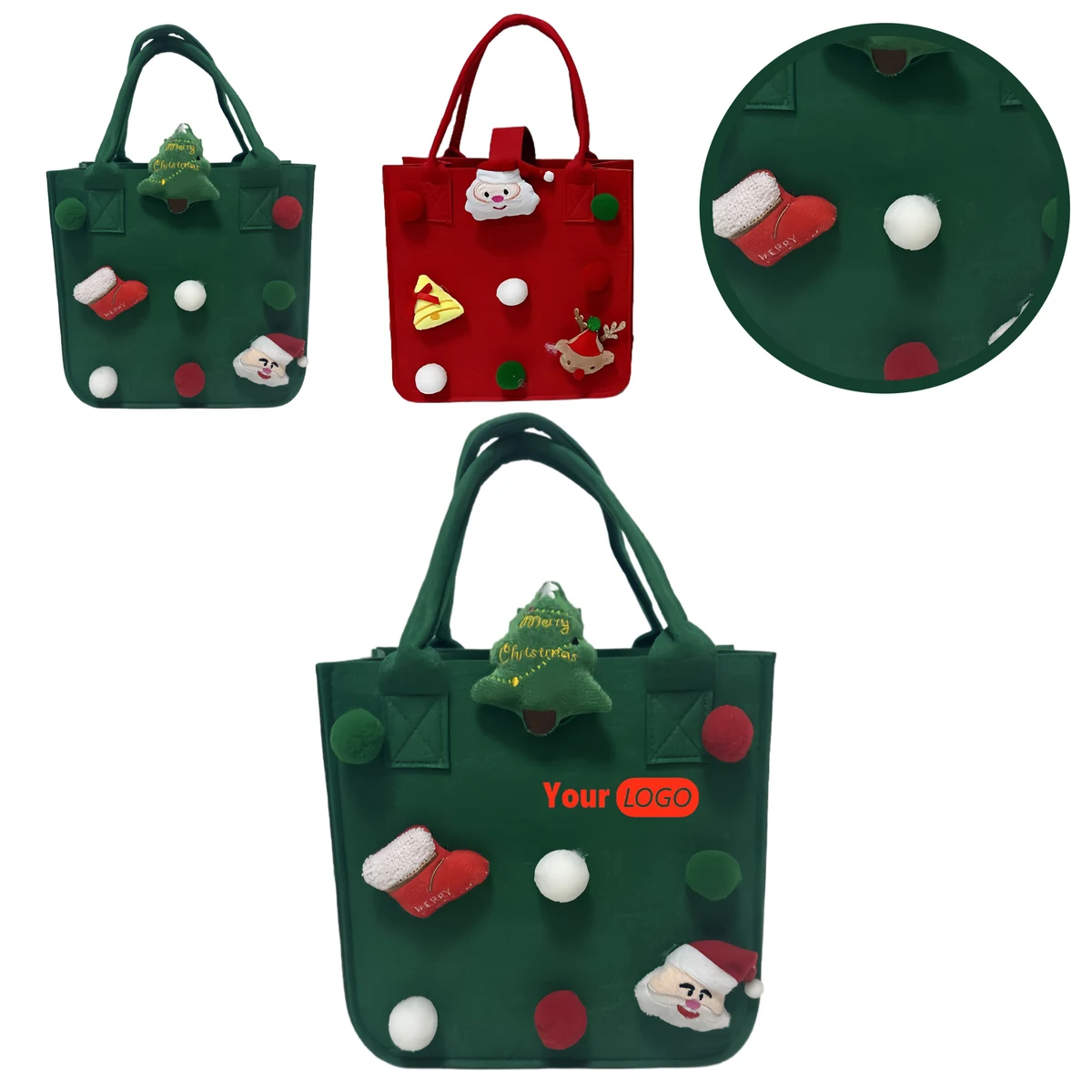 Christmas Felt Creative Shopping Bag 1