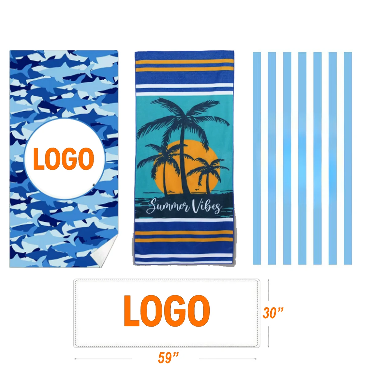 Soft Microfiber Printed Beach Towel 1
