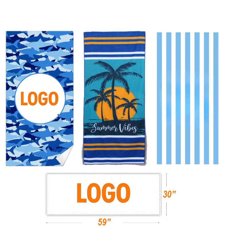 Soft Microfiber Printed Beach Towel