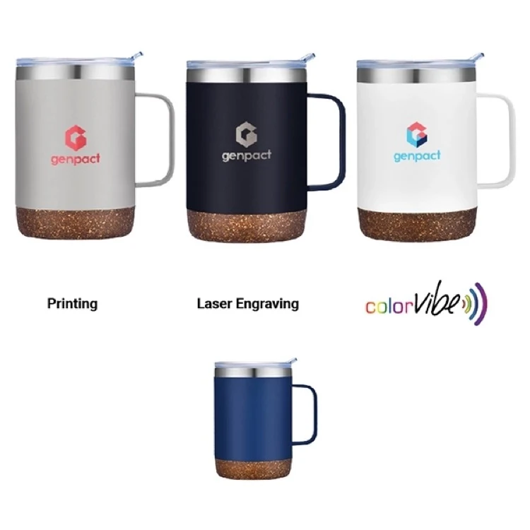 12 oz. Sip Tek Vacuum Mug with Cork Bottom 1