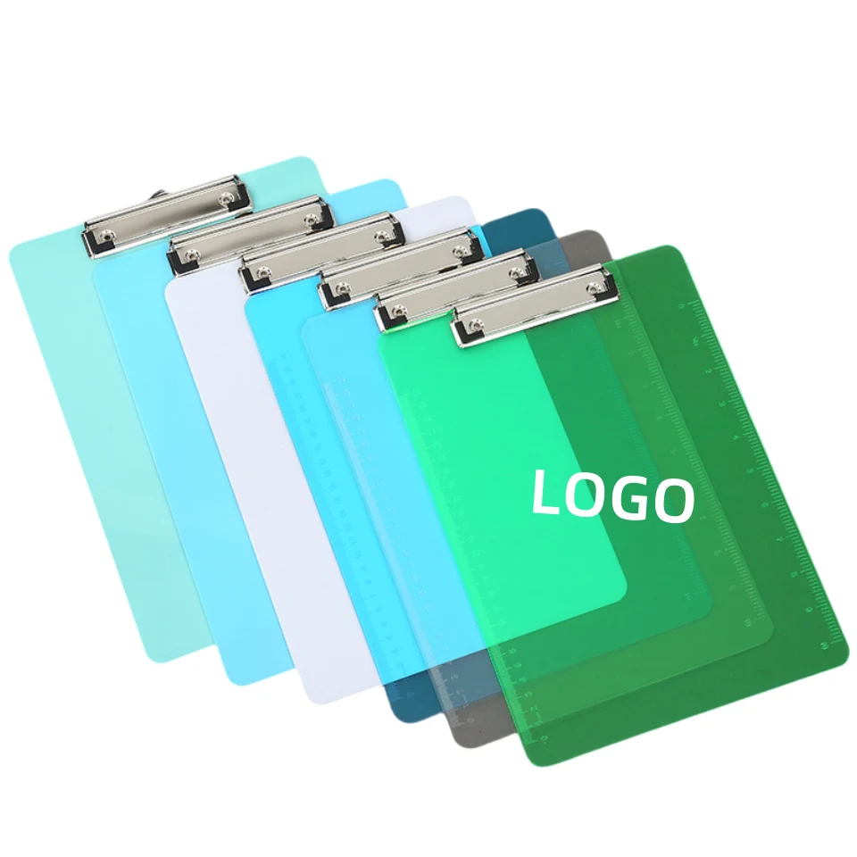 A4 Plastic Transparent Colorful Clipboard 1
