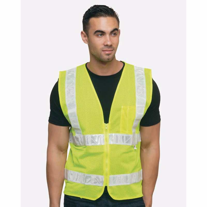 Unisex USA-Made Mesh Safety Vest - 3785