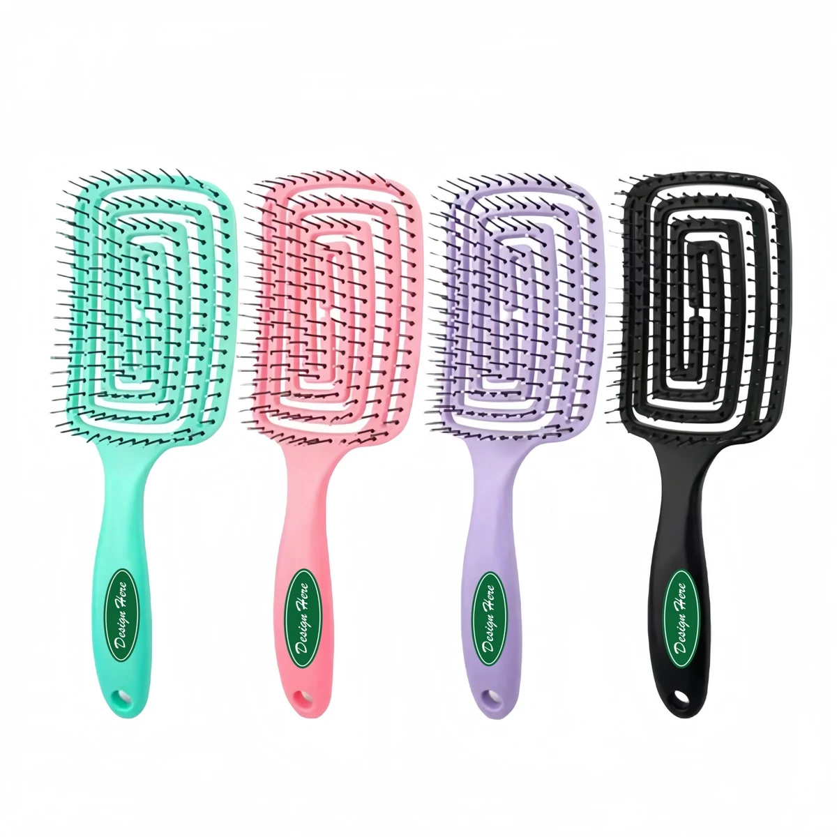 MOQ 50PCS Wet and Dry Hair Comb Tool Salon Hairdressing 1