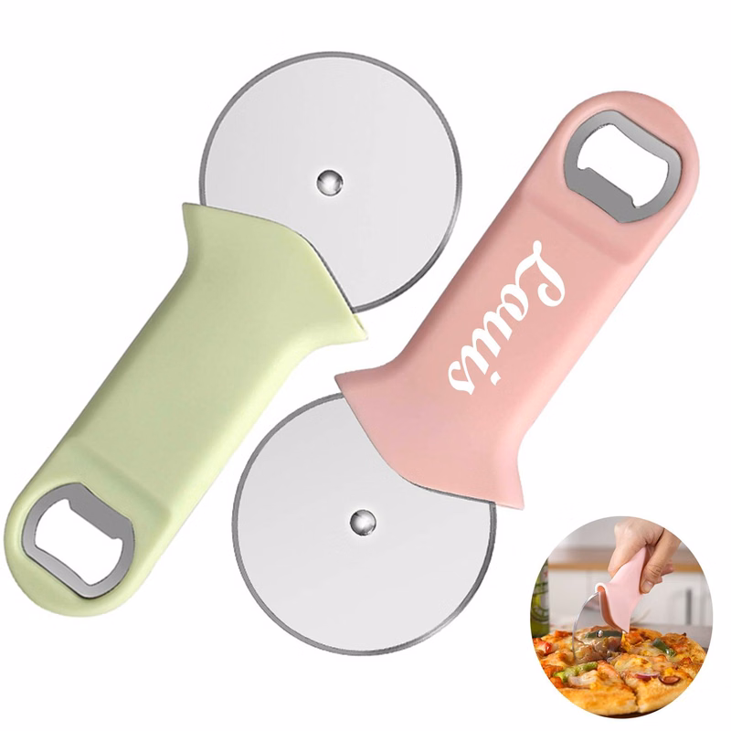 2-in-1 Multipurpose Pizza Plastic Cutter Wheel Opener