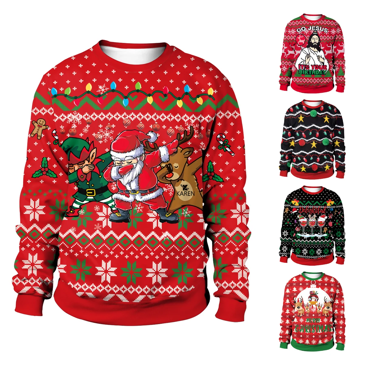 Unisex's Christmas Sweater 1