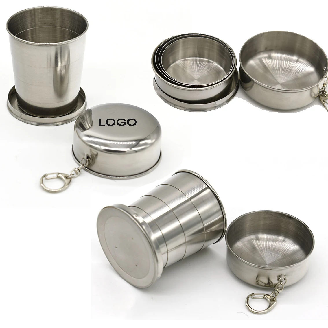 Stainless Steel Collapsible Travel Cup 8oz 1