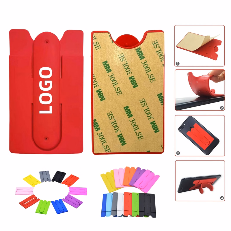 U-Shaped Silicone Card Holder Phone Stand