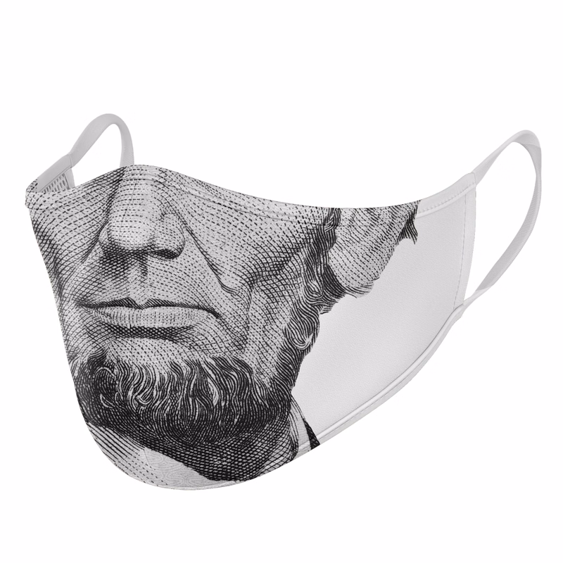 Custom Fully Sublimated Lincoln Face Mask