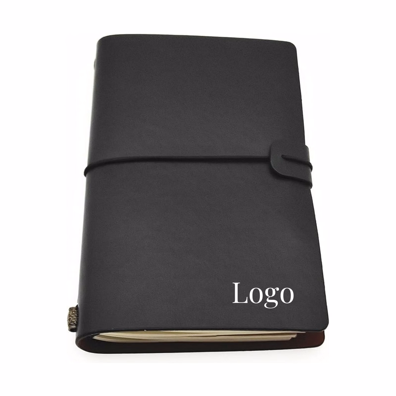 Handmade PU Leather Notebook With Card Holders