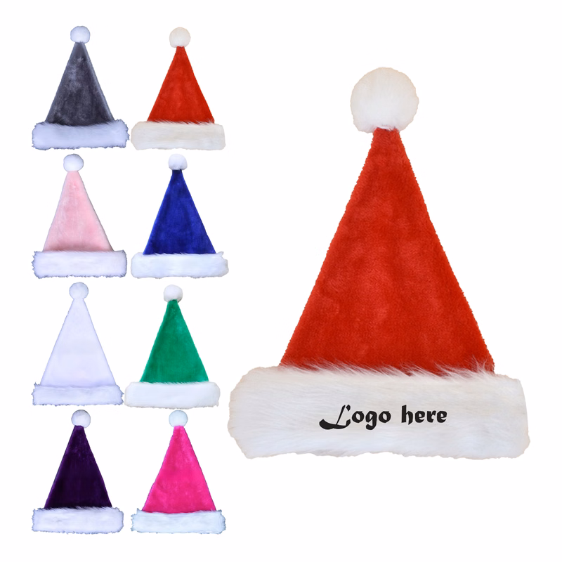 Plush Santa Hat MOQ 50PCS