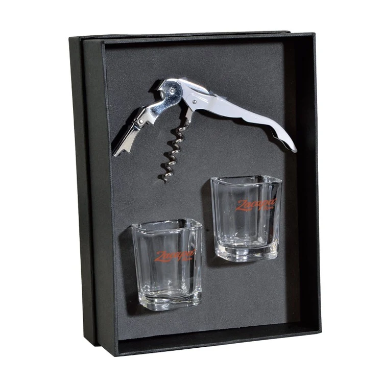 The Lachlan Waiter's Corkscrew and Shot Glass Gift Set 1