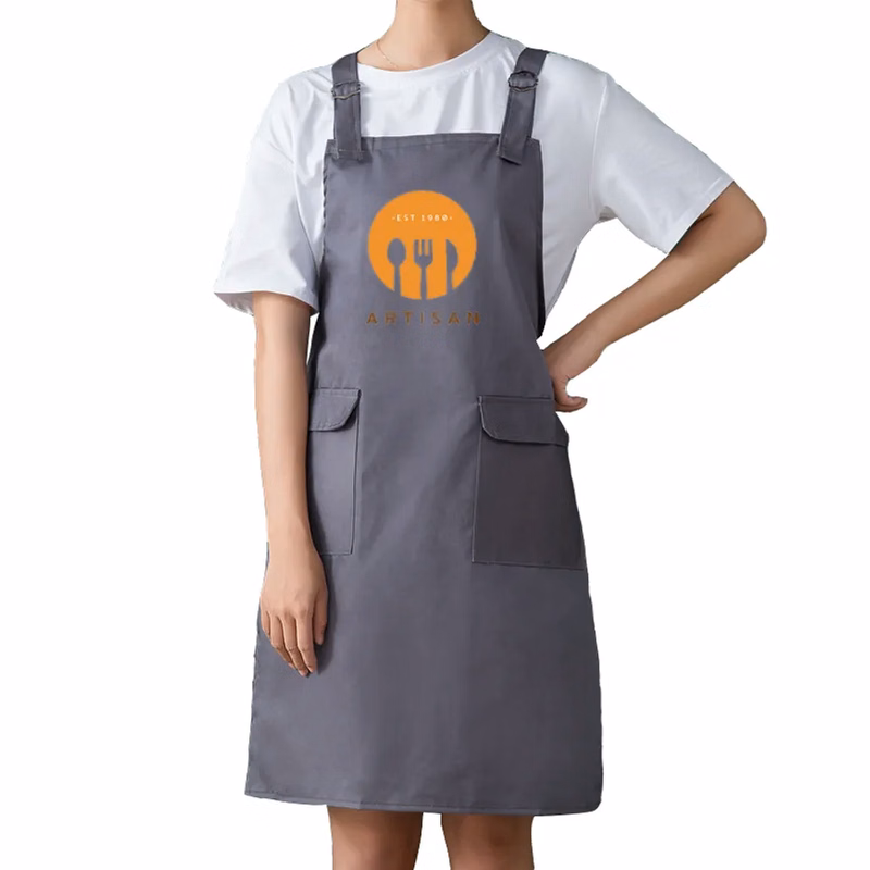 Double Shoulder Strap Pocket Apron