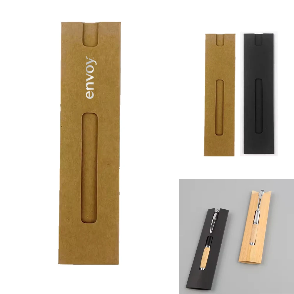 Eco-Friendly Kraft Card Paper Pen Sleeve 1