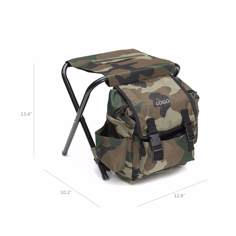 Portable Folding Stool With Backpack Bag