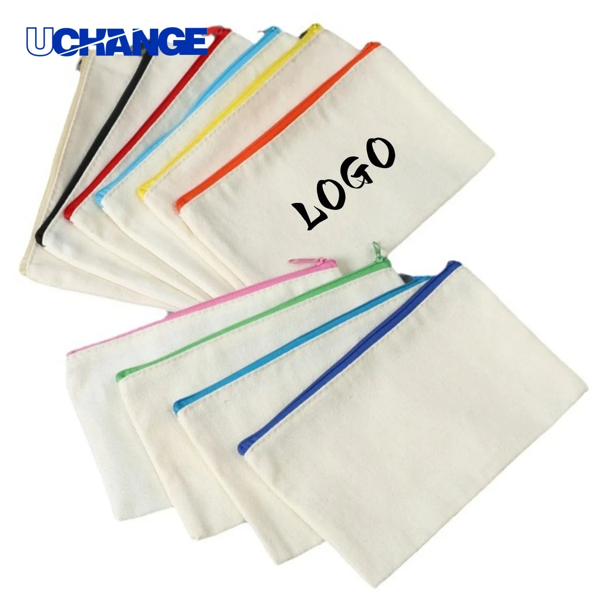 Eco Friendly Cotton Canvas Zipper Pouch for Storage 1