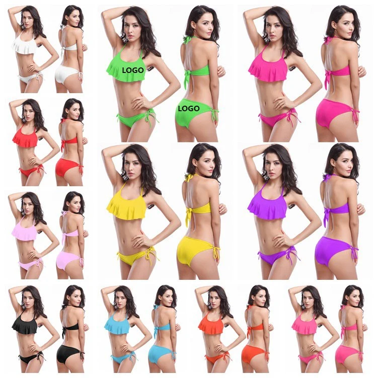 Halterneck Bikini Swimsuits 1