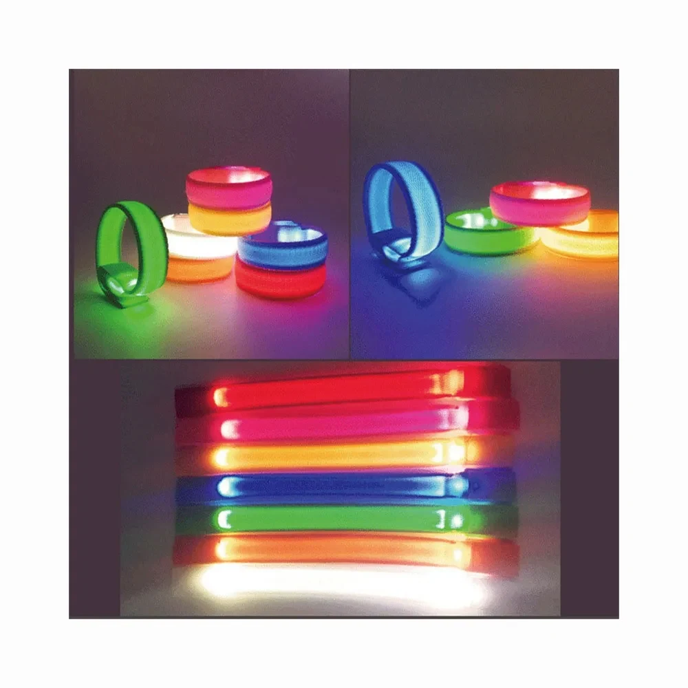 Glowing LED Safety Wristband Bracelets 1