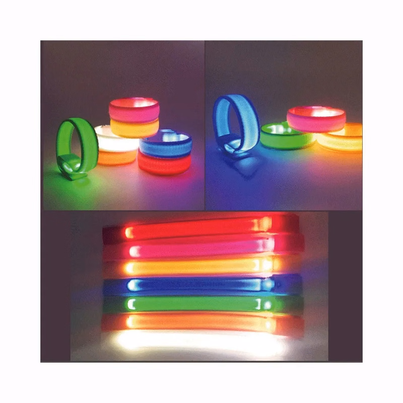 Glowing LED Safety Wristband Bracelets