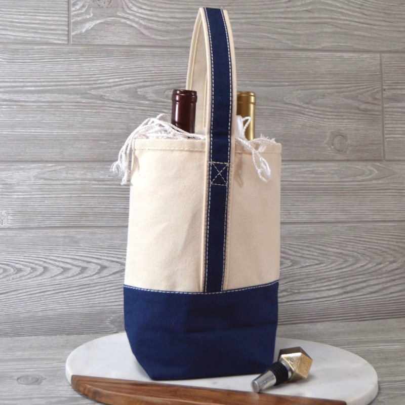 OEM Canvas Wine Tote Bag
