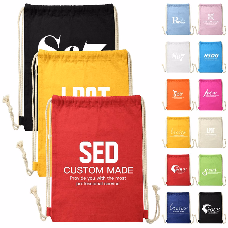 Canvas Drawstring Backpacks