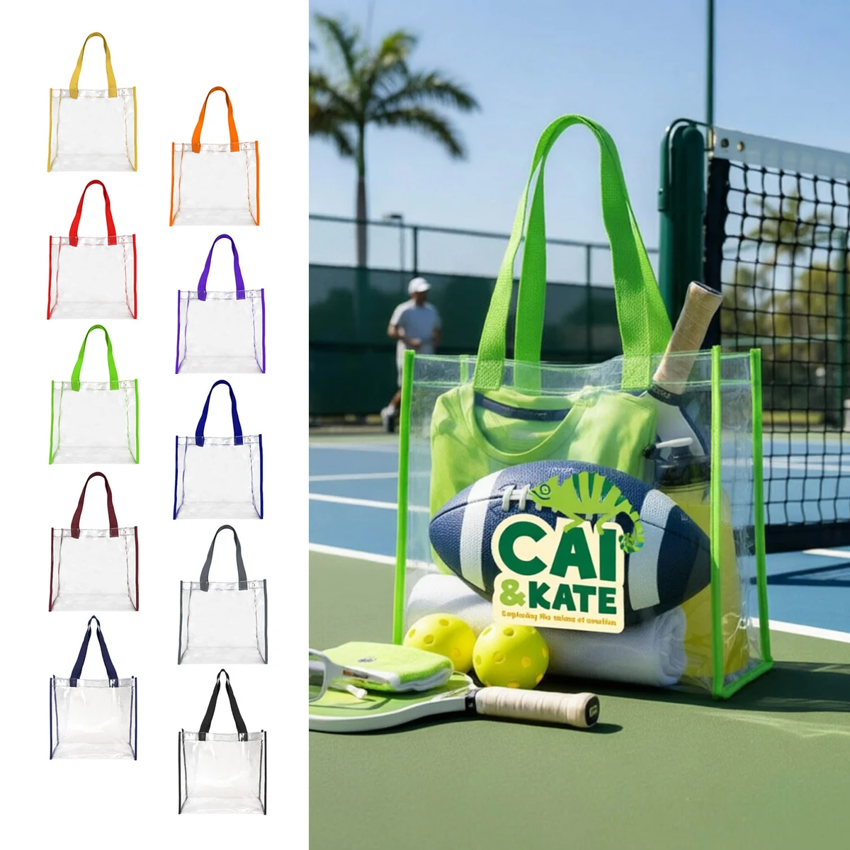 Basic Clear Stadium Security Open Tote 1