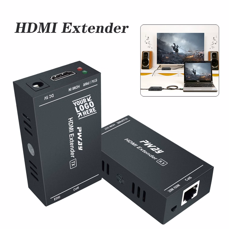 1080p 60Hz 3D Full HD Uncompressed Transmit Up to 164 Ft HDMI Extender