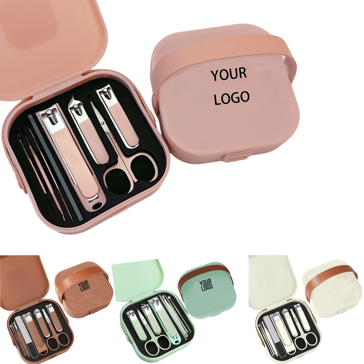 MOQ 20 PCS Portable Nail Clippers with Splash-Proof Case 1