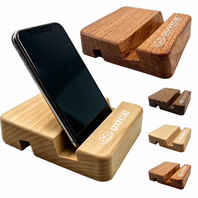 Custom Solid Wood Phone Stand