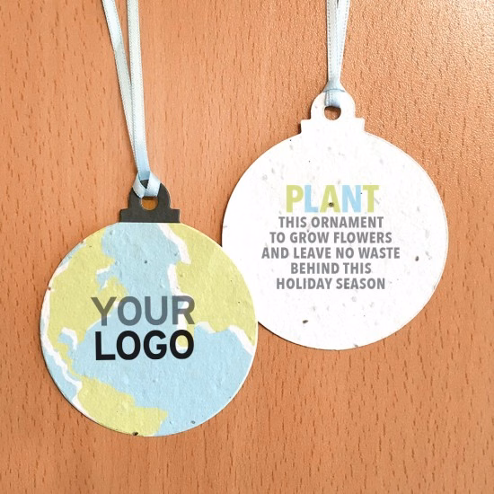 Plantable Earth Christmas Ball Ornaments