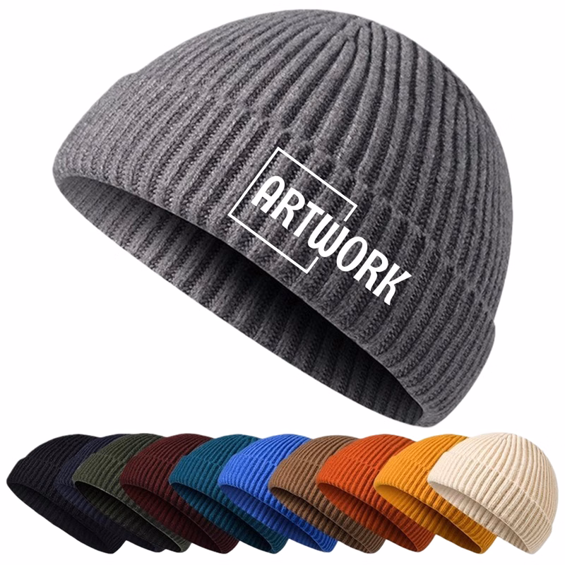 Knit Cuff Short Fisherman Beanie