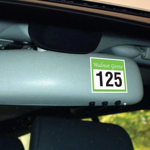 Kwik-Stik Security Outdoor Back Adhesive Bumper Decal 1