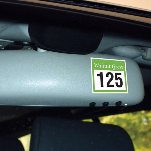 Kwik-Stik Security Outdoor Back Adhesive Bumper Decal