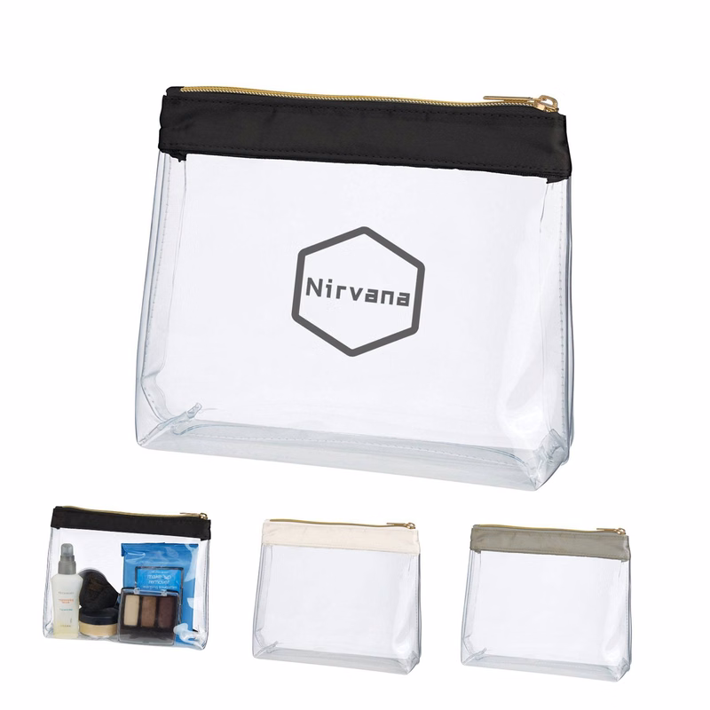Satin Clear Cosmetic Bag