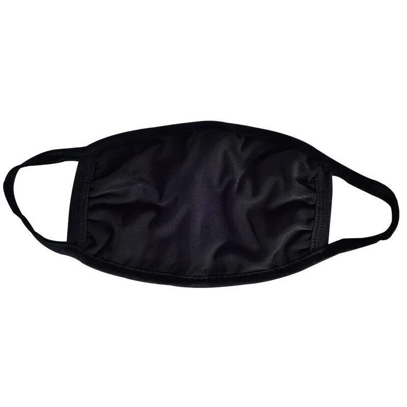 3-Ply Black Cotton Mask Blank 1