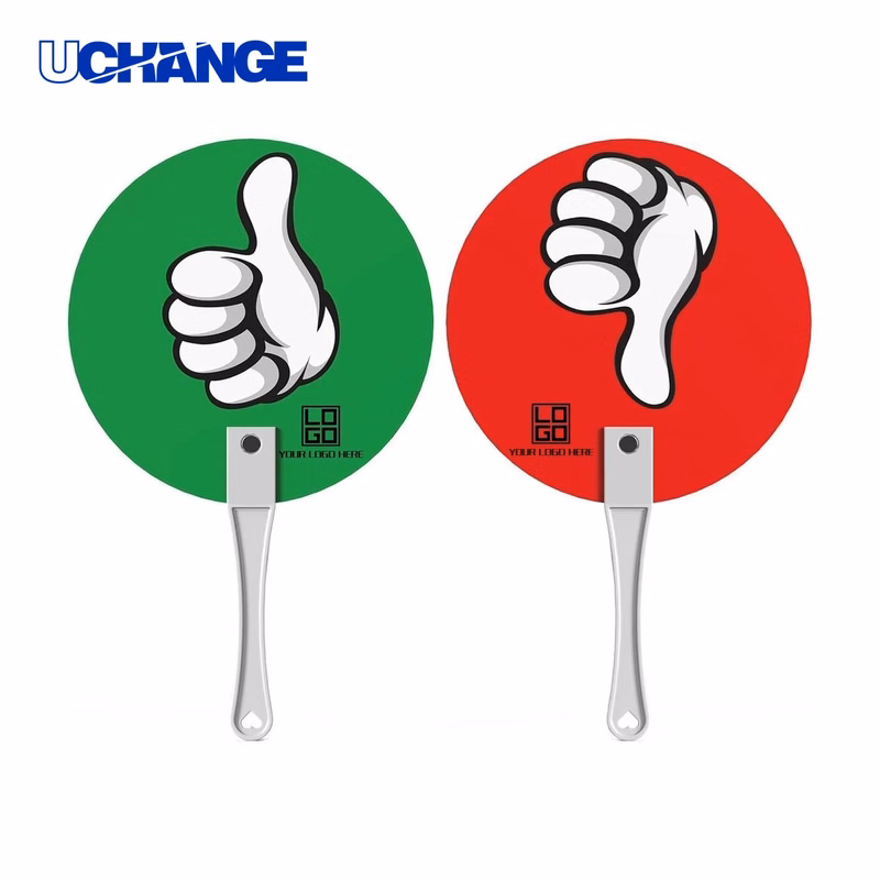 Round Plastic Hand Fan Tool for Cooling