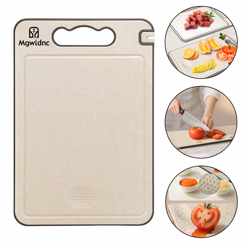 304 Stainless Steel Double-Sided Cutting Board with Knife Sharpener