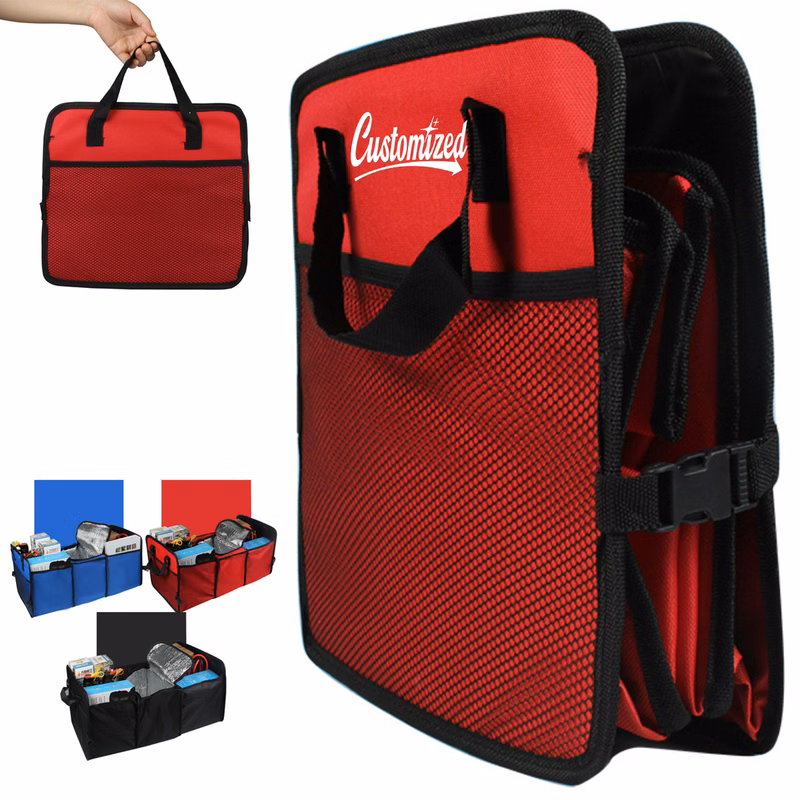 Folding Multi Compartment Car Trunk Organizer