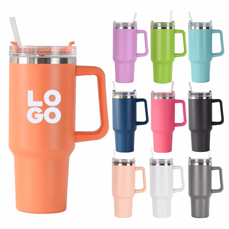 40 oz Vacuum Tumbler With Straw